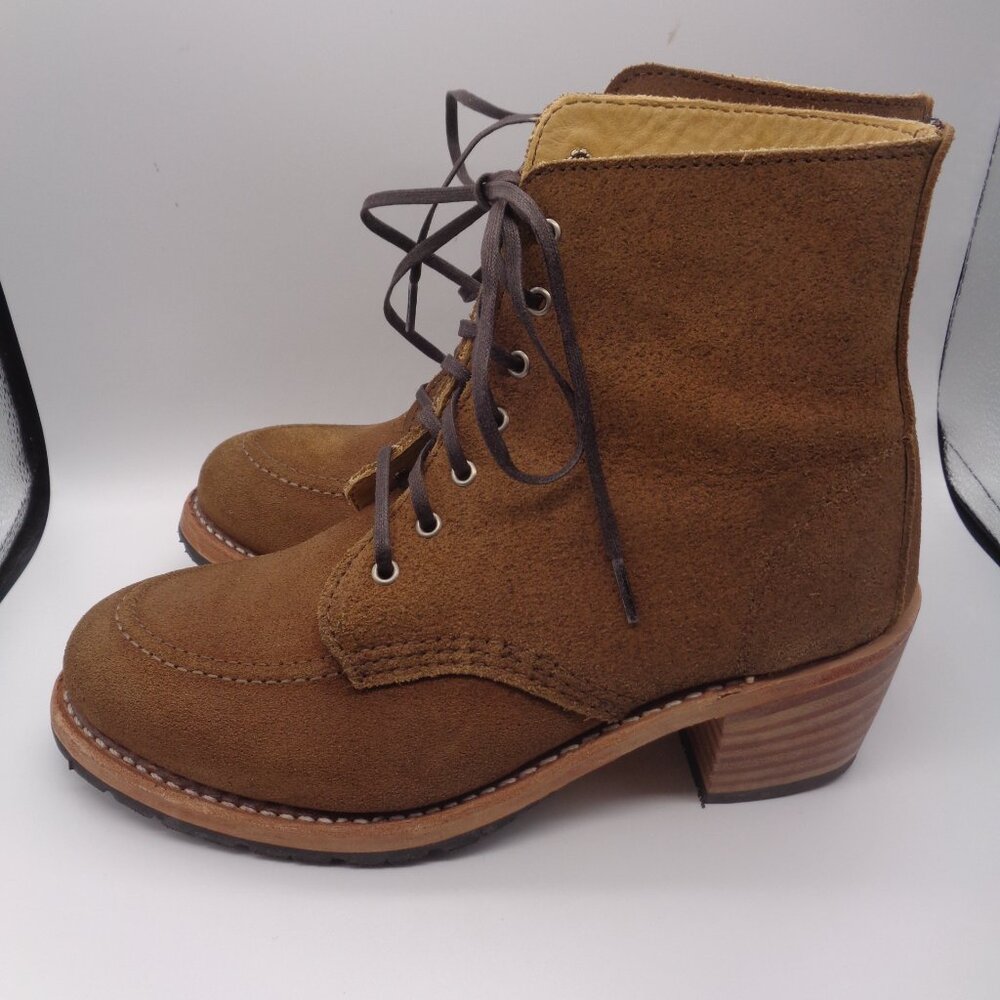 Women's RED WING CLARA Brown Lace Up BOOTS 3403 Sz 8 B - Picture 4 of 8